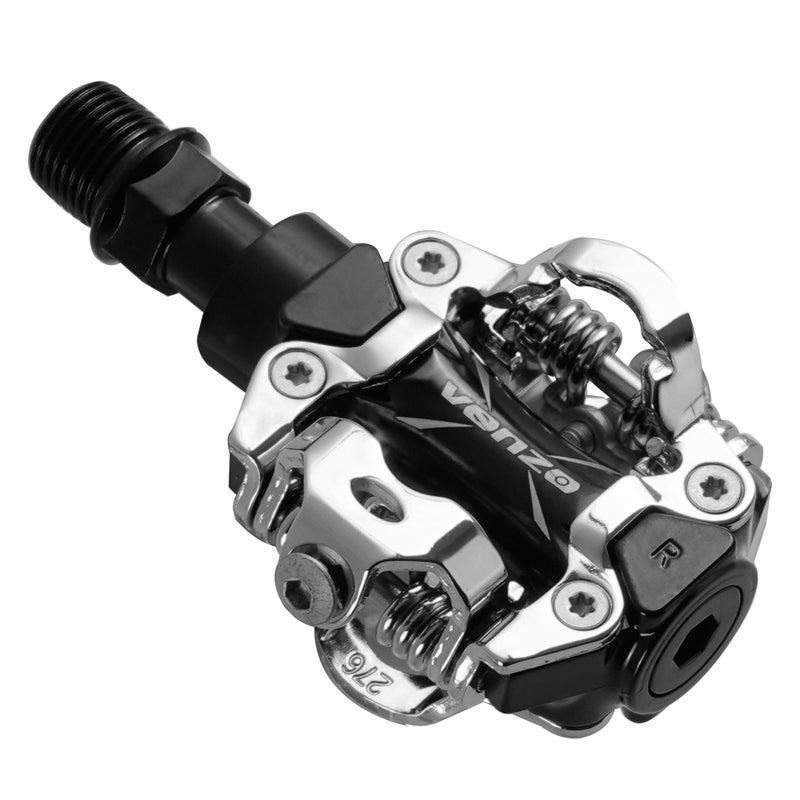 VENZO MTB Mountain Bike Sealed Clipless Pedals Compatible with Shimano SPD Type Cleats SM-SH51 MTB Shoes - Easy Clip in - Image 1